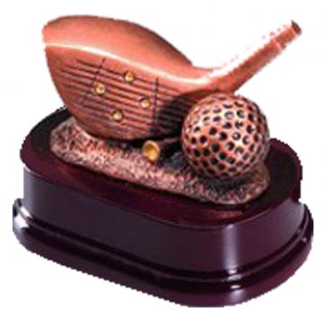 Sporttrophäe, Golf, "Driver", Resin auf Kunststoffsockel