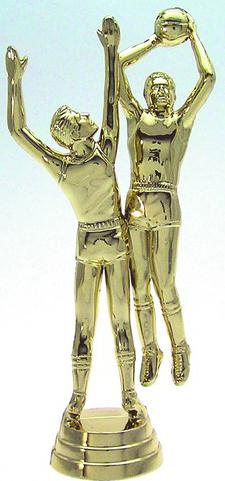 Schraubfix-Figur, Basketball, goldfarben, Kunststoff