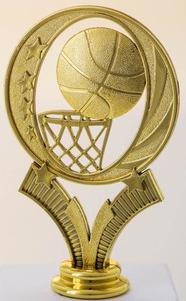 Schraubfix-Figur, Basketball, goldfarben, Kunststoff