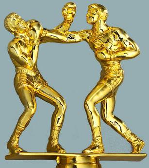 Schraubfix-Figur, Boxen, goldfarben, Kunststoff