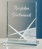 Trophäe, Optiwhiteglas, mit aufwendigem Keischliff