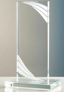 Trophäe, Optiwhiteglas, mit aufwendigem Handschliff