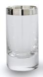 Schnapsglas, 1000er Silberrandveredelung