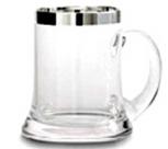 Seidel, Glas, 1000er Silberrandveredelung