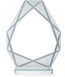 Trophäe, Optiwhiteglas, klar, aufwendiger Handschliff (dupliziert)
