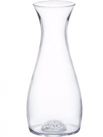 Karaffe/Dekanter, Glas, bauchig mit klarer Golfball-Optik im Boden