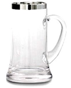 Seidel, gerade, 1000er Silberrandveredelung