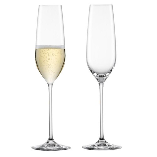 Sektglas, Flötenform, langer Stiel