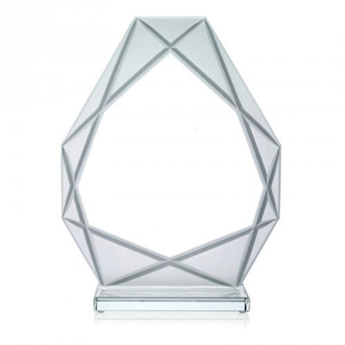 Trophäe, Optiwhiteglas, klar, aufwendiger Handschliff (dupliziert)