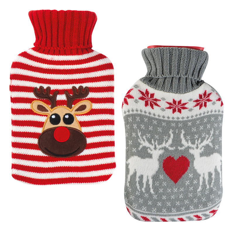 Wärmflasche Weihnachtsmotiv